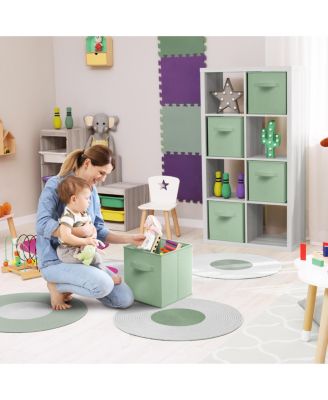 Foldable Storage Cubes with Handle- for Organizing Home, Shelves, Nursery, Playroom