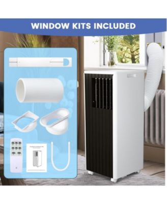 8,000 BTU – 3-in-1 Portable Air Conditioner with Dehumidifier & Fan, Cools Up to 350 Sq.Ft, Includes Vent Kit – Bedroom/RV/Apartment Use