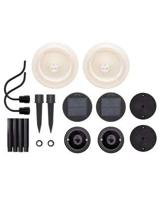 Solar-Powered Martini LED Lights, Set of 2