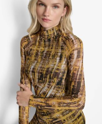 Women's Long Sleeve Turtleneck Sheath Dress