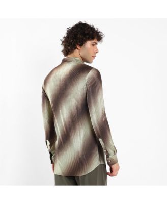 Campus Ombre-Pleated Shirt
