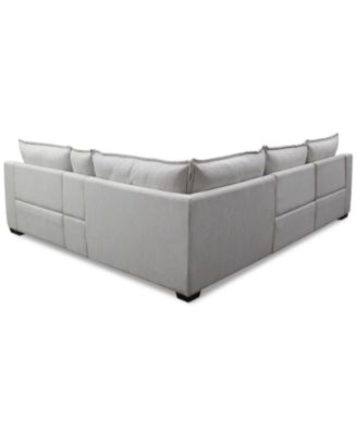 Borsi 5-Pc. Sectional with 3 Power Recliners & 1 Console, Exclusive at Macy's