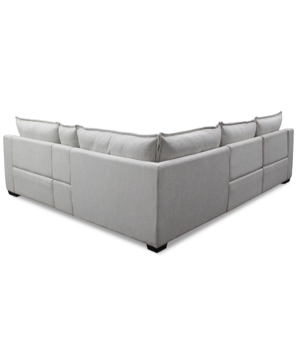 Macy's Borsi 5-pc. Sectional With 3 Power Recliners & 1 Console, Exclusive At  In White