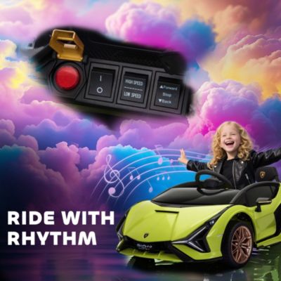 12V Lamborghini SIAN Licensed Electric Car for Kids,