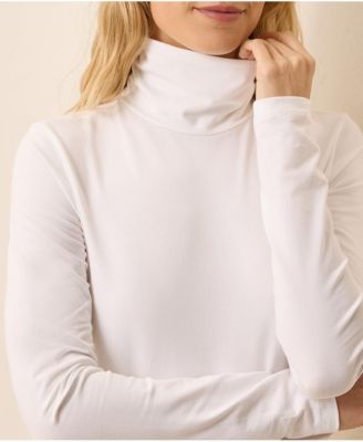 Women's Luxe Stretch Jersey Slim Turtleneck