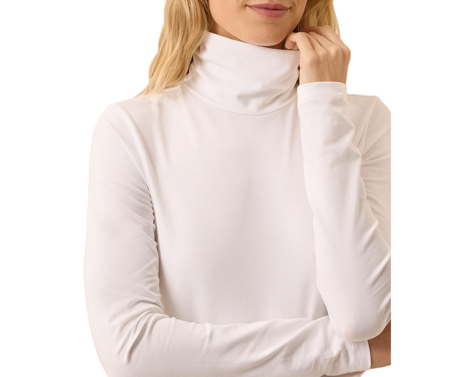 Women's Luxe Stretch Jersey Slim Turtleneck
