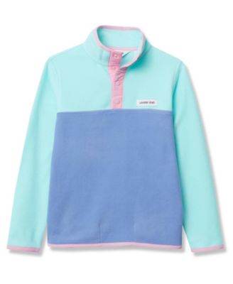 Girls Anyweather Fleece Snap Neck Pullover