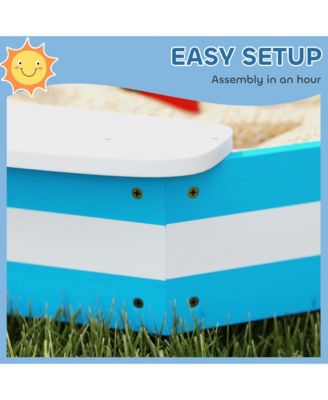 Kids box, Wooden Pit w/ 4 Corner Seats, Bottom Liner