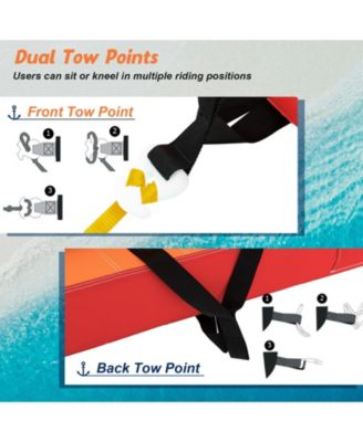 2-Person Water Sport Inflatable Towable Tubes for Boating