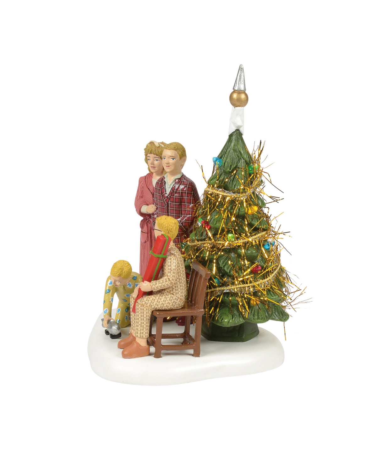 Department Five The Family Opens Their Gifts Village Accessory In Multi