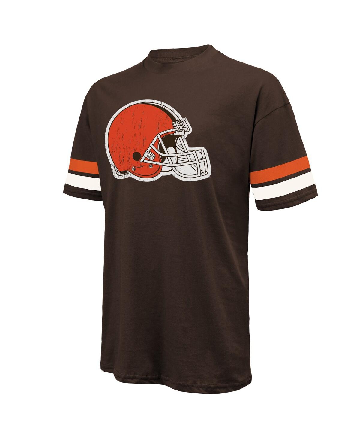 Majestic Threads Shedeur Sanders Brown Cleveland Browns 2025 Nfl Draft Oversized T-shirt In Brown