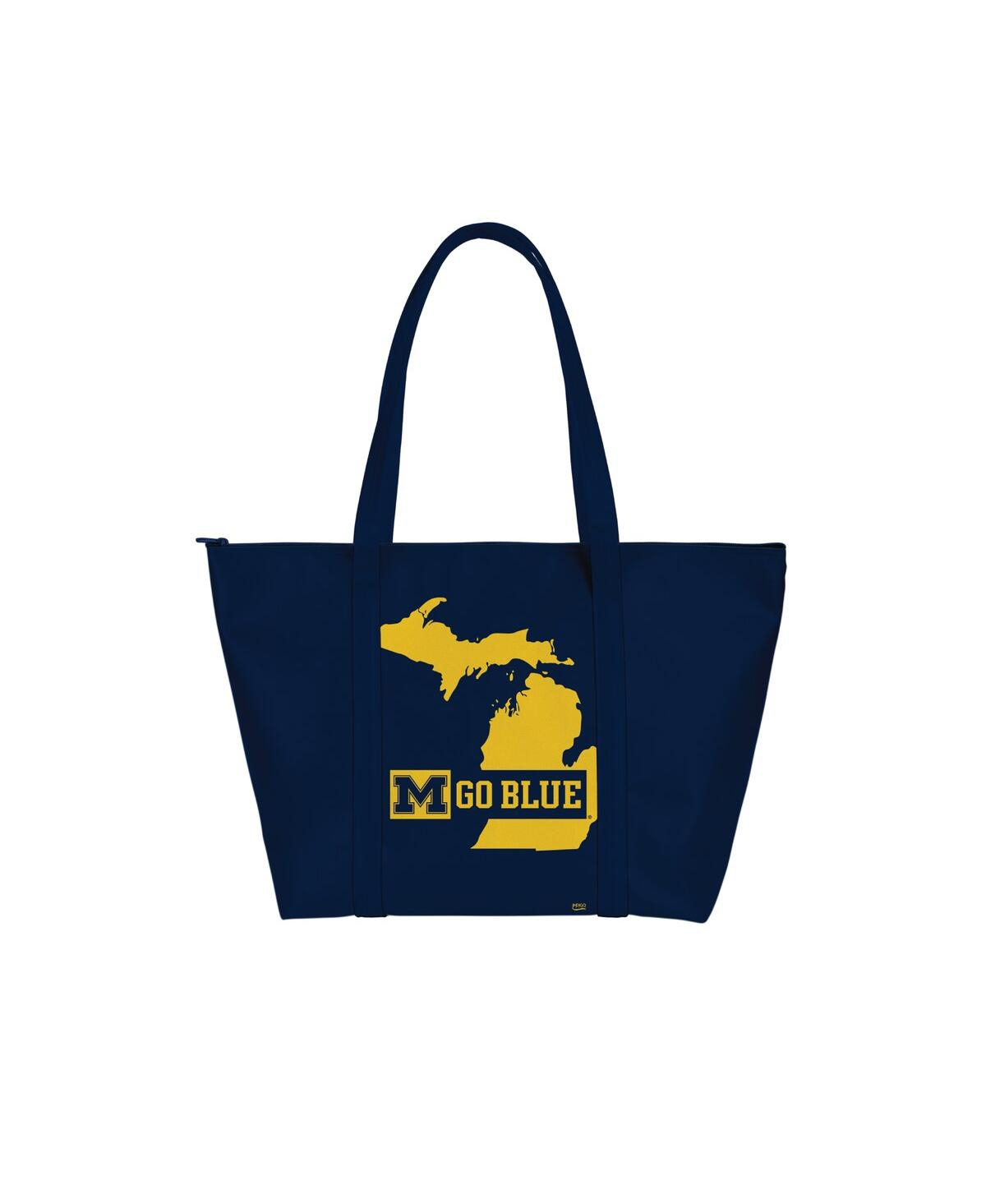 Indigo Falls Michigan Wolverines My State Weekender Tote Bag In Blue
