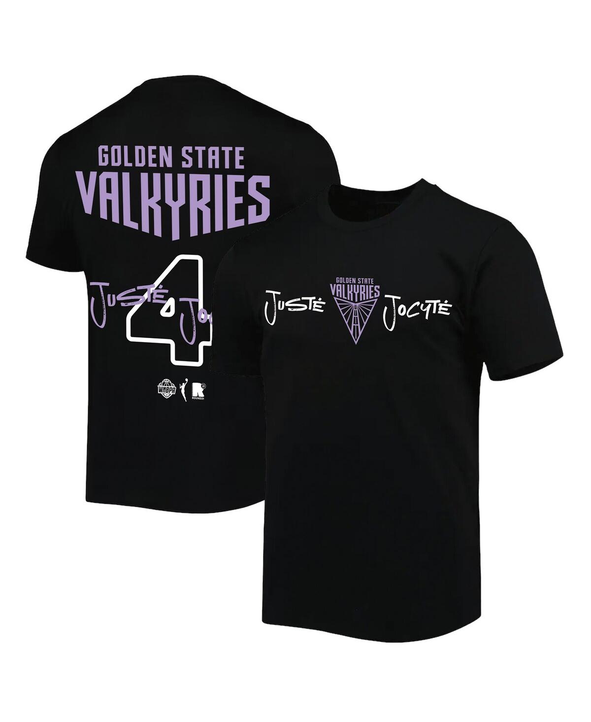 Round21 Men's And Women's Juste Jocyte Black Golden State Valkyries Name Number T-shirt In Black