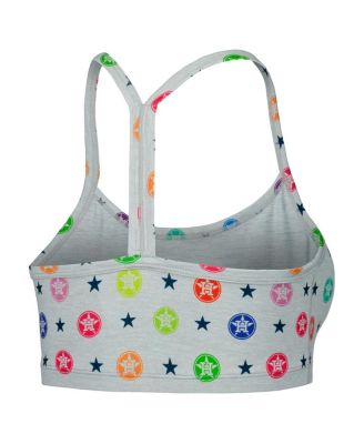Women's Gray Houston Astros TLC Rainbow Bra