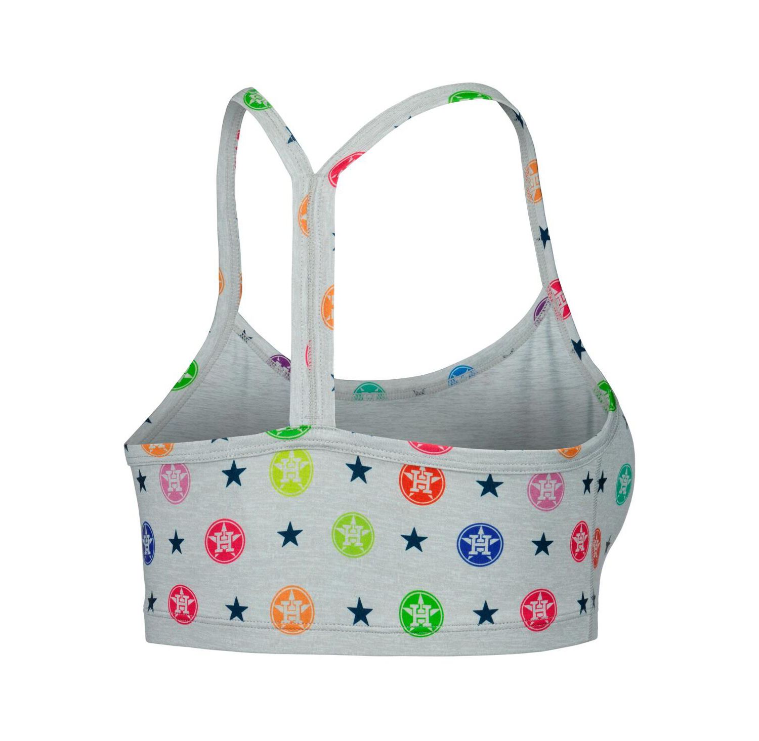 Women's Gray Houston Astros TLC Rainbow Bra