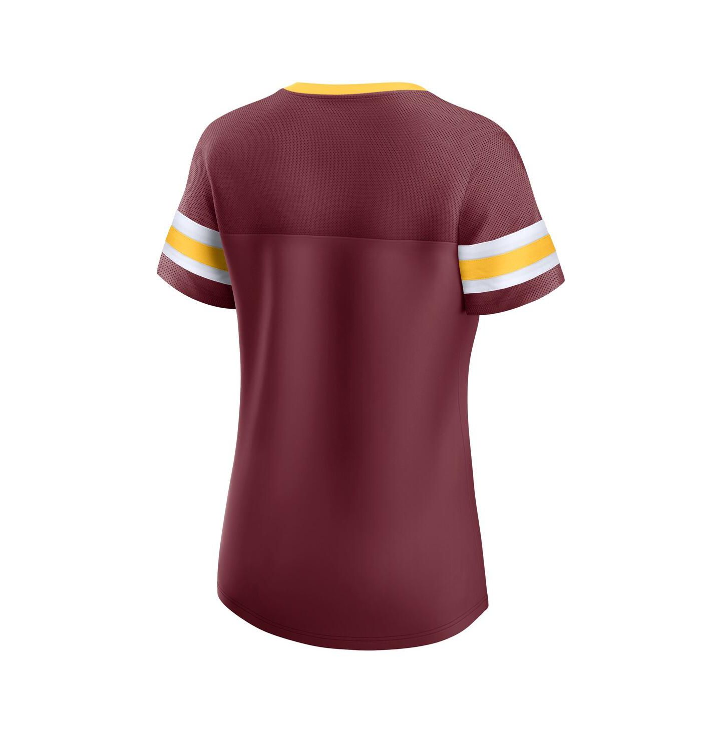 Женская футболка Fanatics Maroon Minnesota Golden Gophers Iconic Athena Lace-Up — фото 2