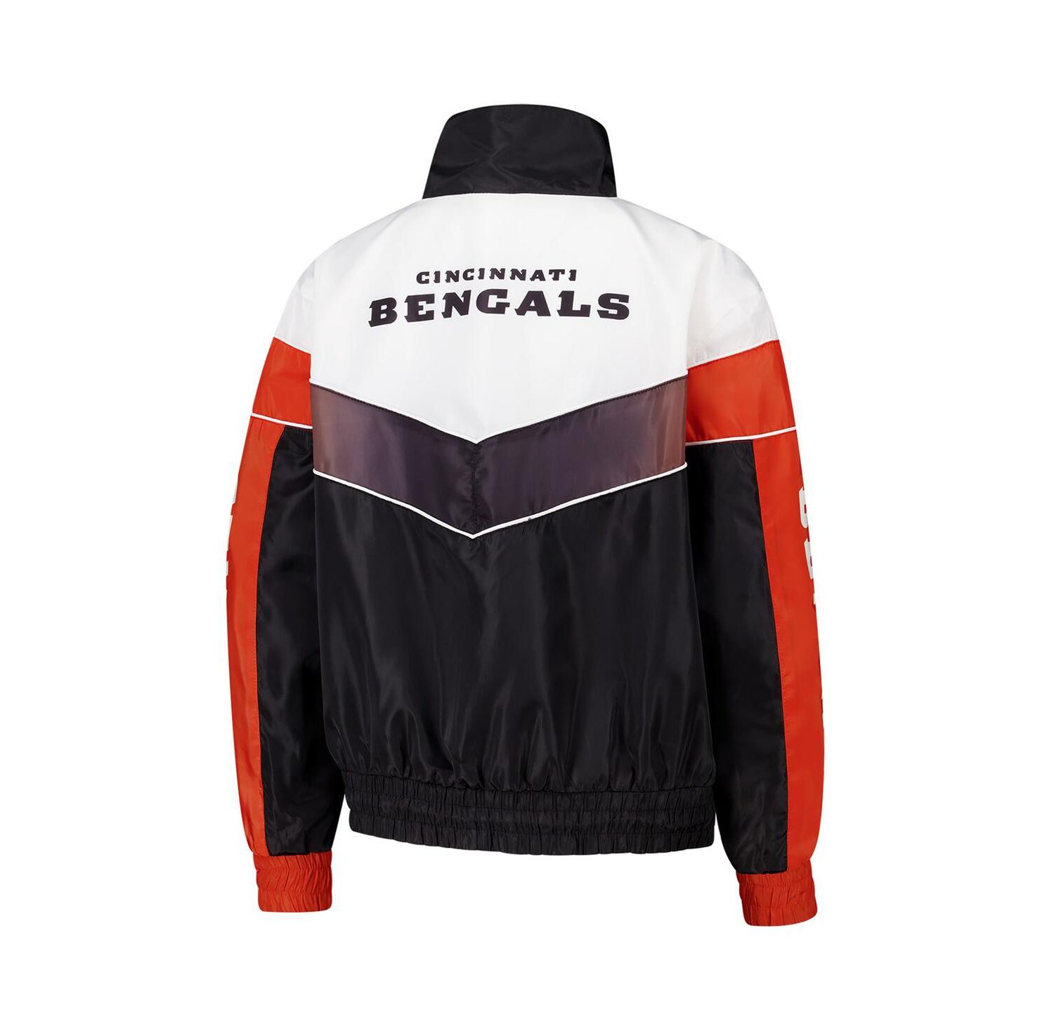 Women's Black Cincinnati Bengals 1/4 Zip Track Jacket