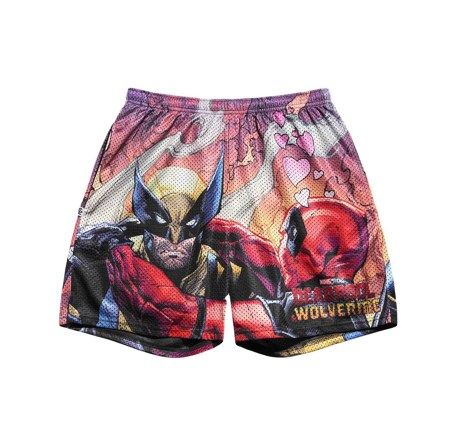 Men's Deadpool Wolverine Besties Retro Shorts