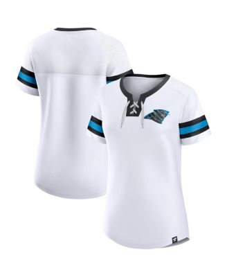 Fanatics - Women's White Carolina Panthers Sunday Best Lace-Up T-Shirt