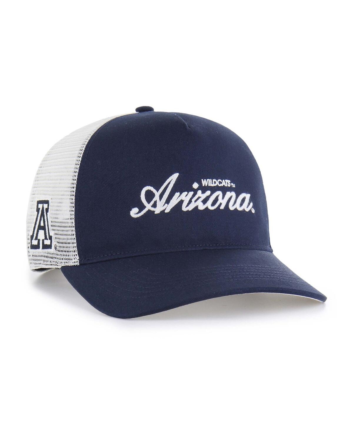 47 Brand Men's And Women's Navy Arizona Wildcats Contemporary Basics Foundation Trucker Hitch Adjustable Hat In Blue