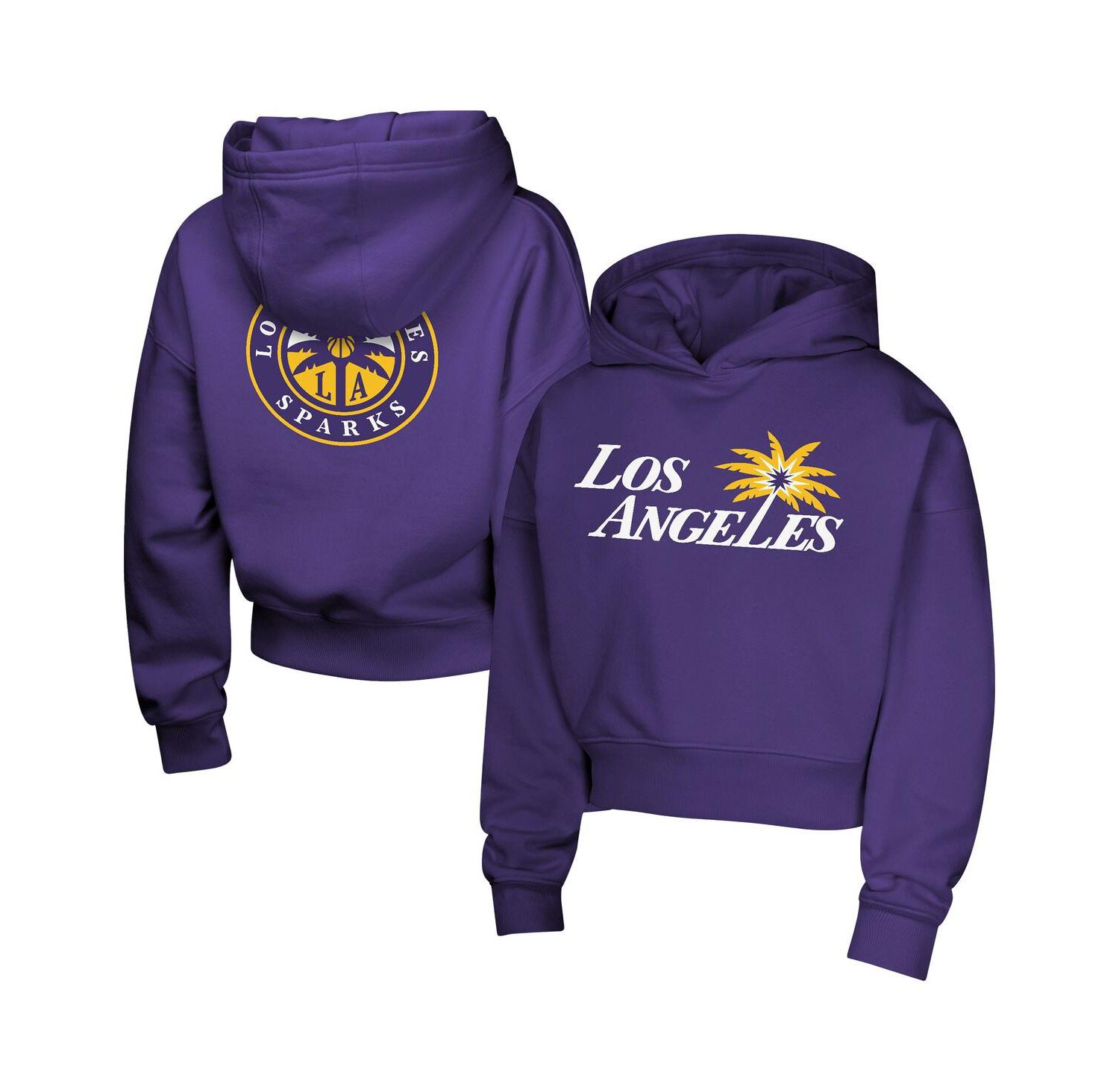 Big Girls Purple Los Angeles Sparks Closer Pullover Hoodie