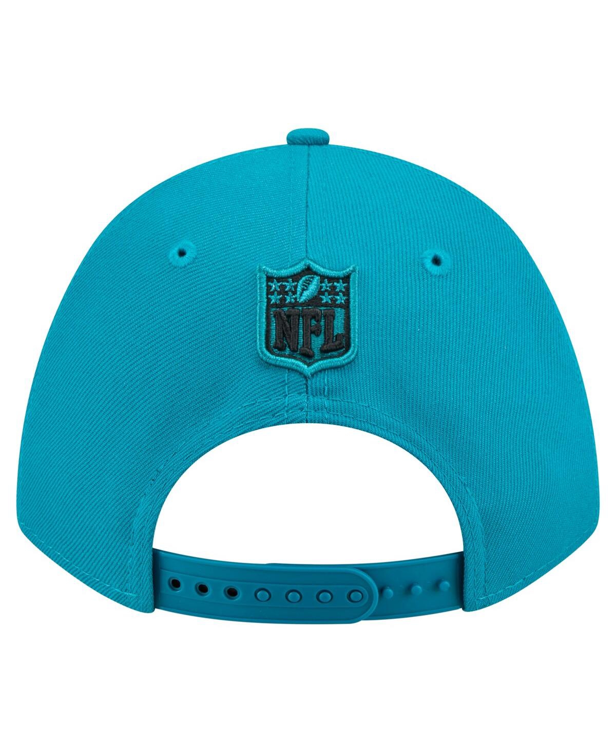 New Era Men's Teal Jacksonville Jaguars Throwback Logo Omaha Low Profile 59fifty Fitted Hat In Blue