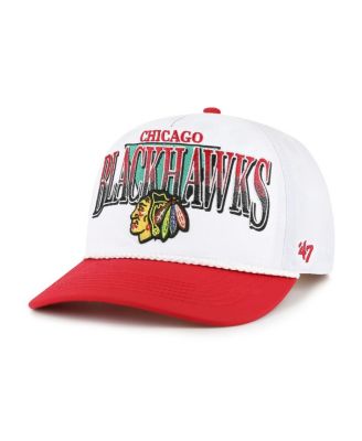 '47 Brand - Men's White/Red Chicago Blackhawks Tribute Hitch Adjustable Hat