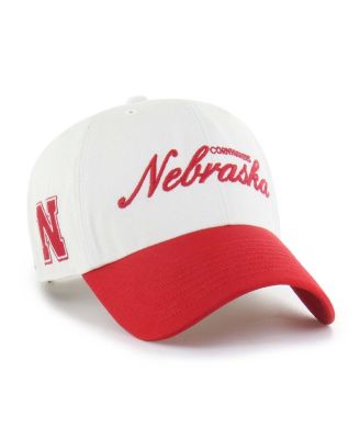 '47 Brand - Men's White Nebraska Huskers Contemporary Basics Foundation clean up Adjustable Hat