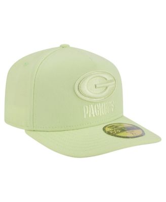 Men's Light Green Bay Packers Color Pack A-Frame 59FIFTY Fitted Hat