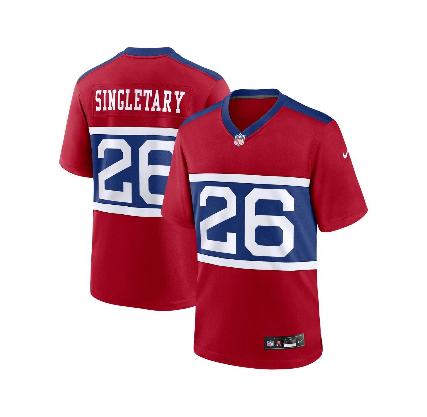 Big Boys and Girls Devin Singletary Red New York Giants Game Jersey