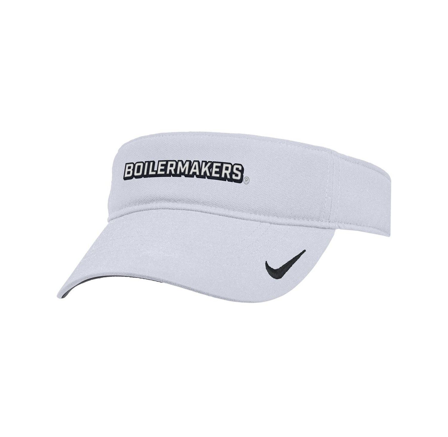 Men's White Purdue Boilermakers 2025 On-Field Ace Performance Adjustable Visor
