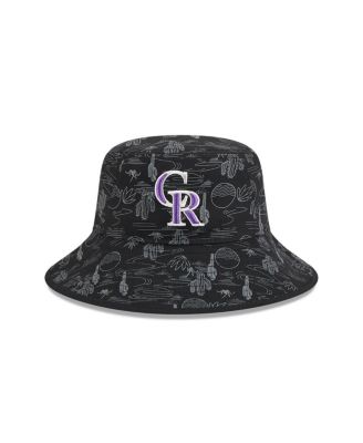 Big Boys and Girls Black Colorado Rockies 2025 Spring Training All Over Print Bucket Hat