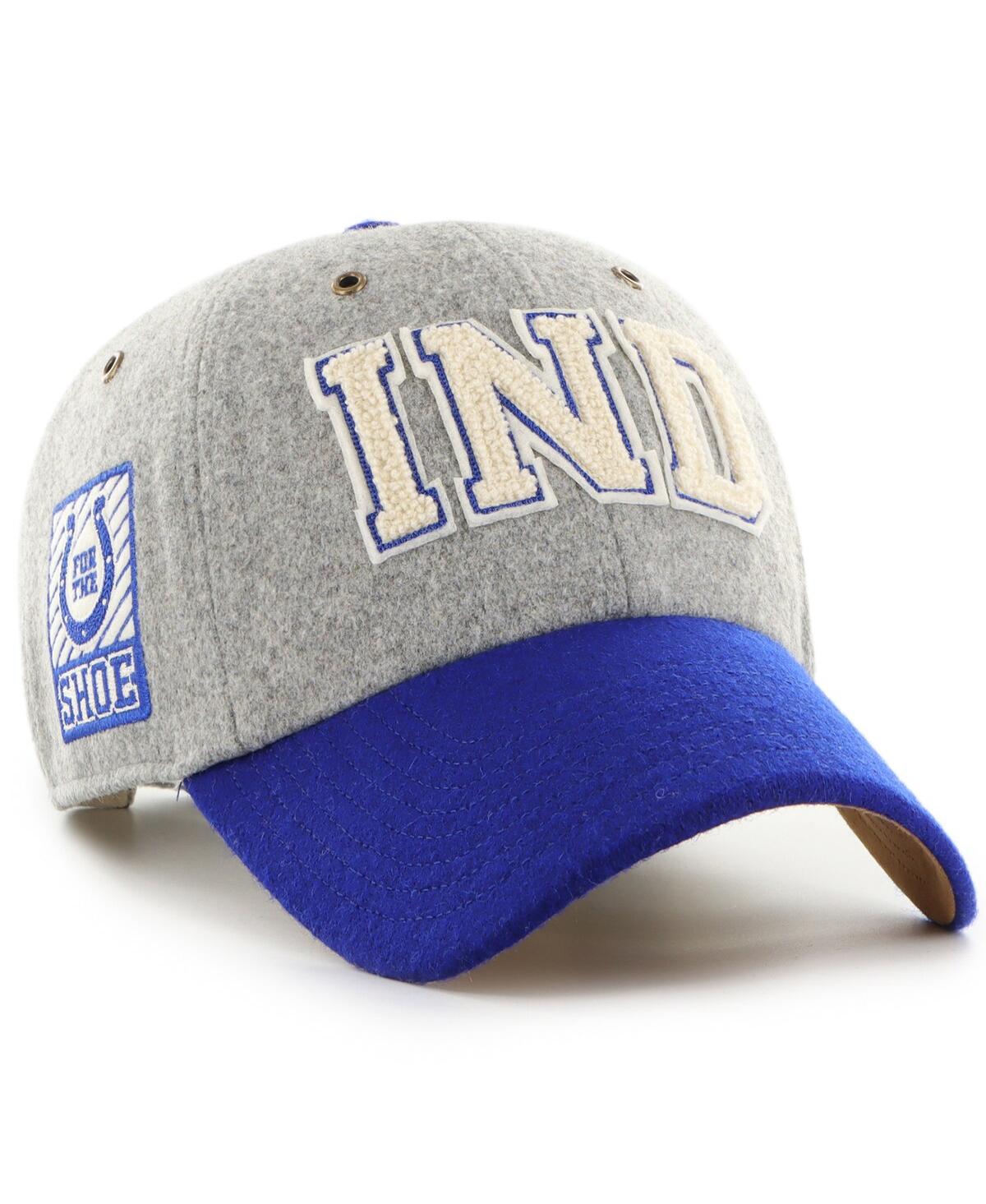 Stoney Clover Lane X '47 Brand Men's And Women's Gray/royal Indianapolis Colts Block Clean Up Adjustable Hat In Multi