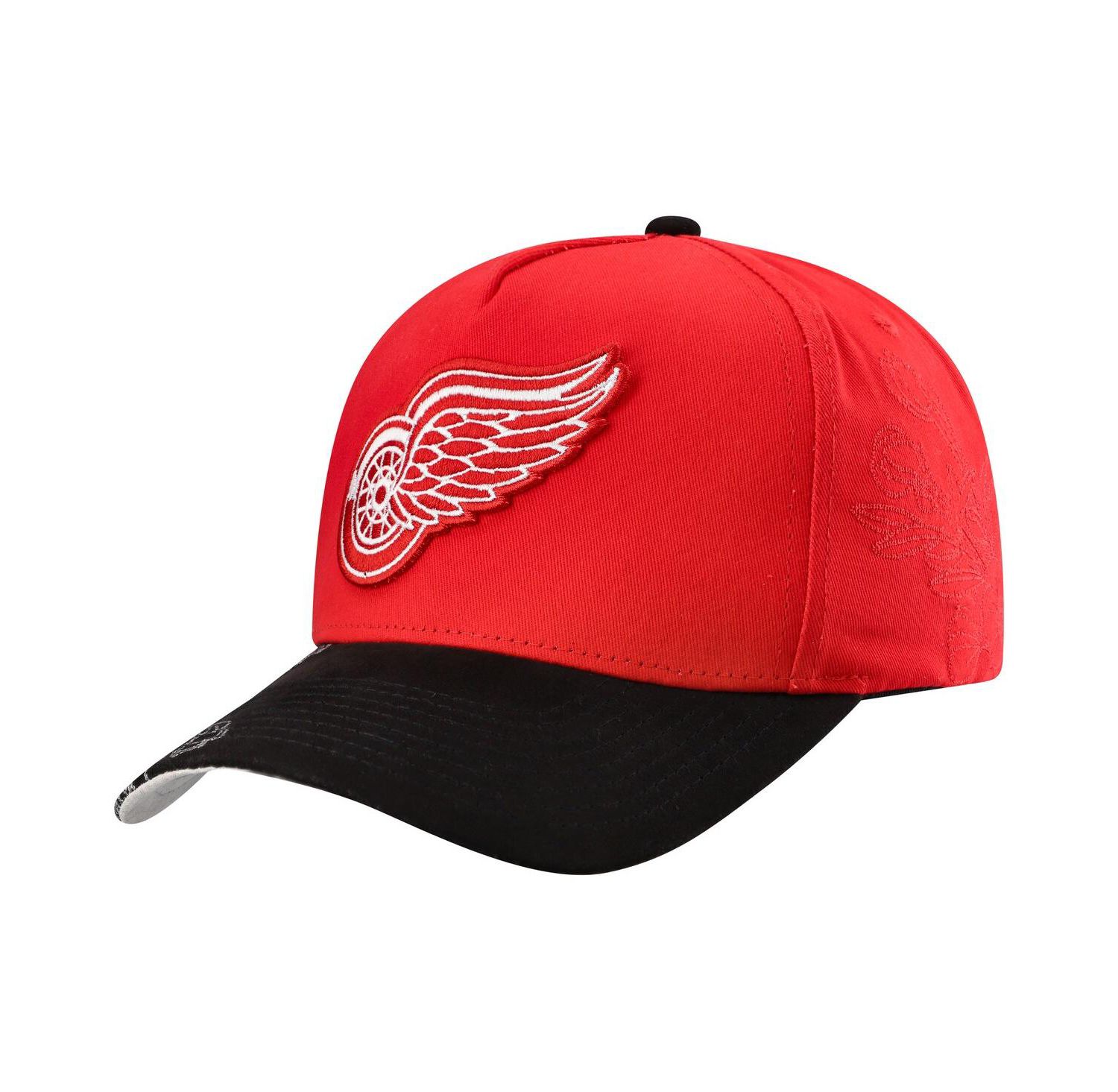 Men's Red/Black Detroit Red Wings May Flowers Pro Crown Adjustable Hat