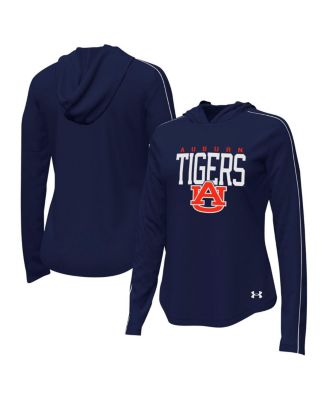 Under Armour - Women's Navy Auburn Tigers Gameday Knockout Long Sleeve Hooded T-Shirt