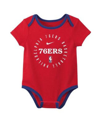 Baby Boys and Girls Philadelphia 76ers 3-Pack Bodysuit Set