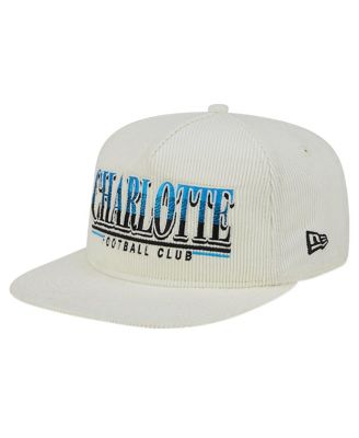 Men's White Charlotte FC Throwback Corduroy Golfer Adjustable Hat