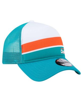 Toddler Aqua Miami Dolphins Sport Night Color Block 9FORTY A-Frame Trucker Adjustable Hat