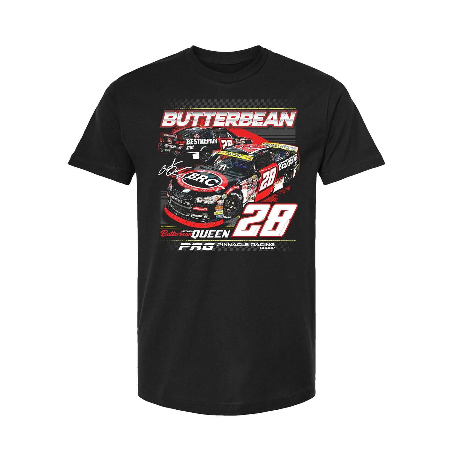 Мужская футболка Checkered Flag Sports Black Brenden Queen BRC Car — фото 3