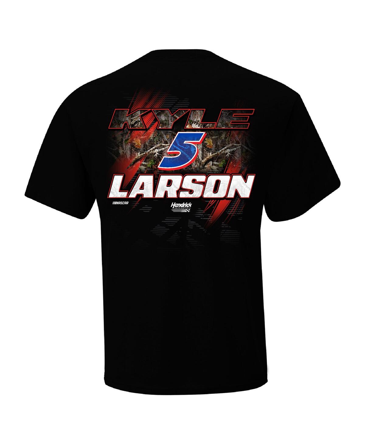 Hendrick Motorsports Team Collection Men's Black Kyle Larson Camo T-shirt In Black
