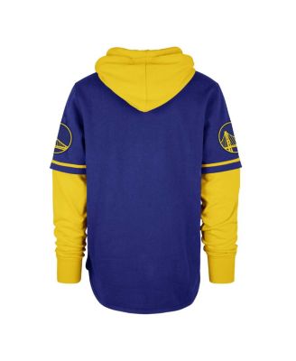 Men's Royal Golden State Warriors Trifecta Shortstop Pullover Hoodie