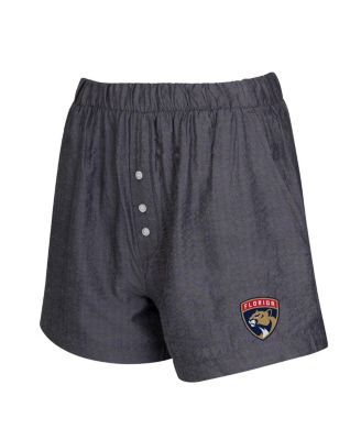 Women's 2-Pack Charcoal Florida Panthers Boxer Shorts Set
