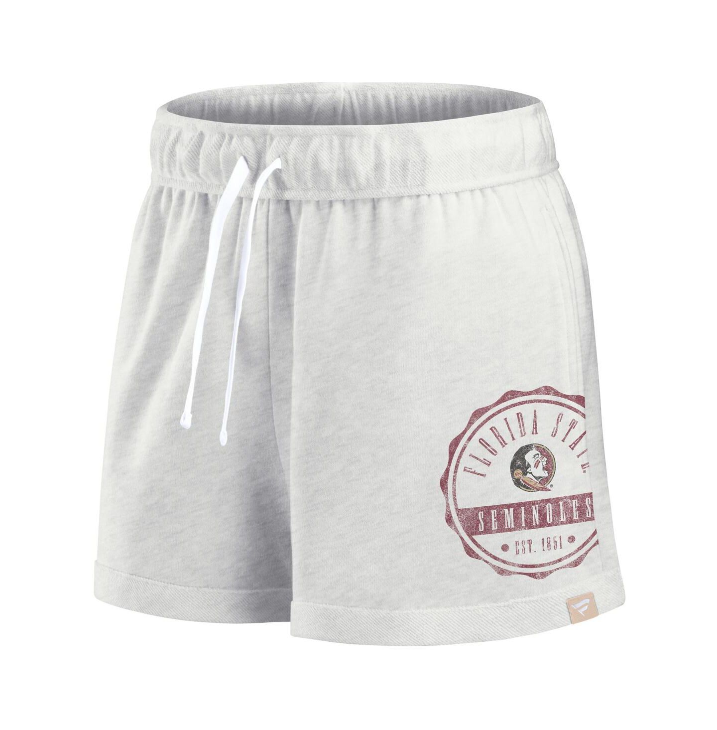 Женские шорты Fanatics Oatmeal Florida State Seminoles Win Badge — фото 3