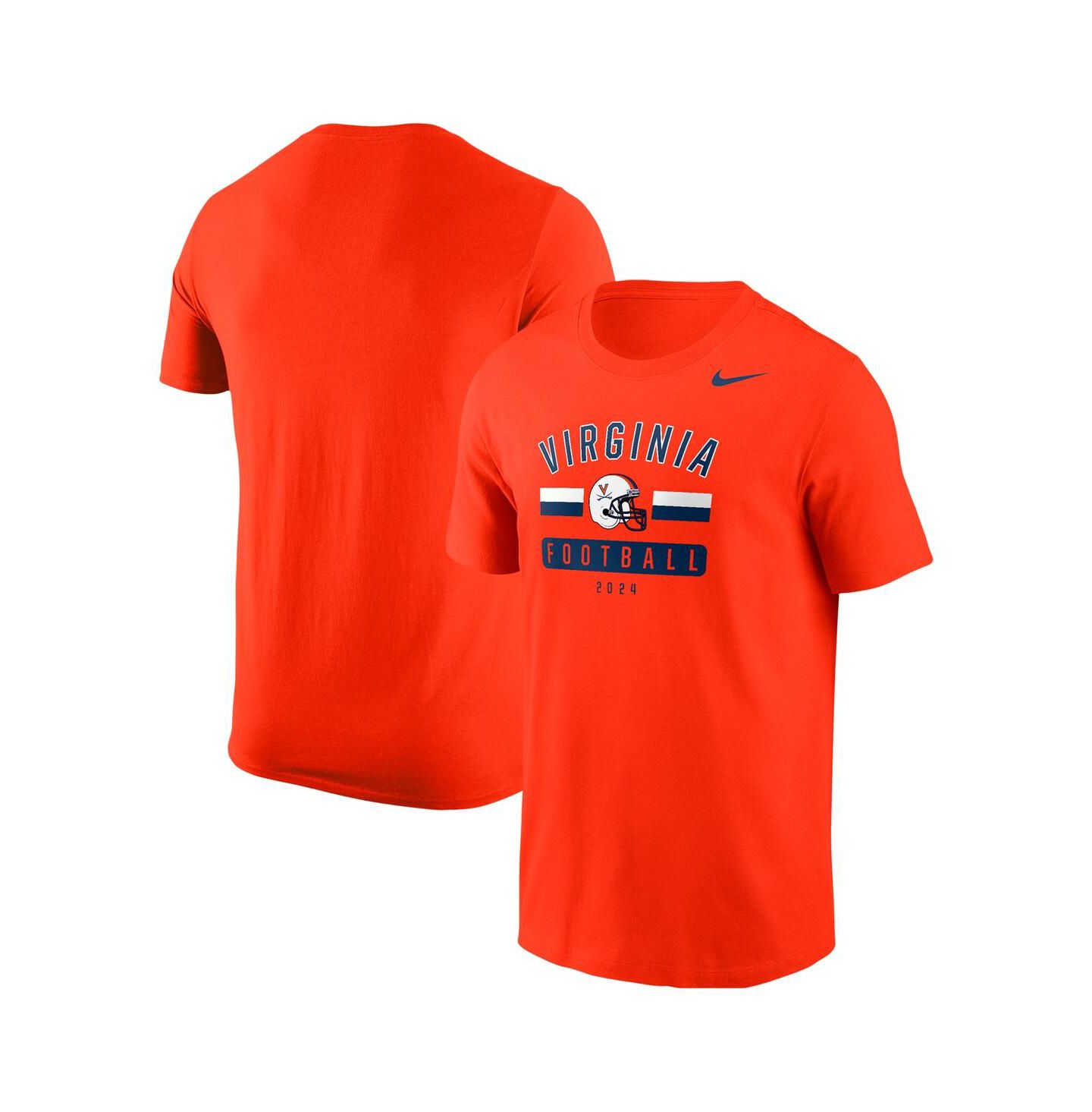 Мужская футболка Nike Orange Virginia Cavaliers 2024 Football Fan — фото 1
