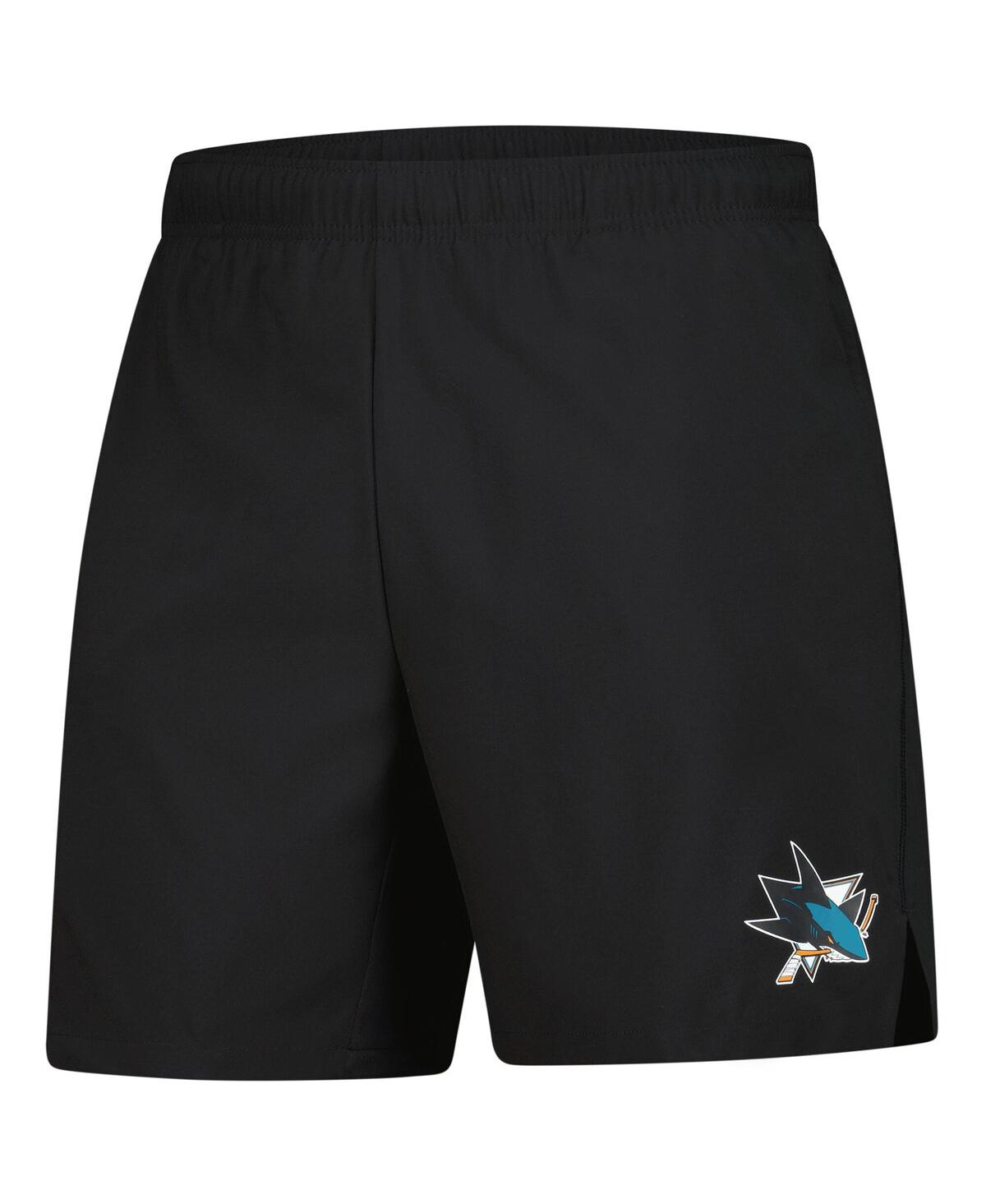 Fanatics Men's Black San Jose Sharks Tech Training Shorts In Black