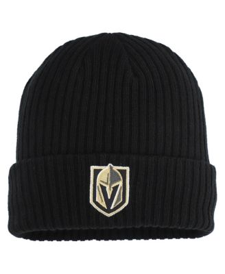 Fanatics - Men's Black Vegas Golden Knights Logo Cuffed Knit Hat
