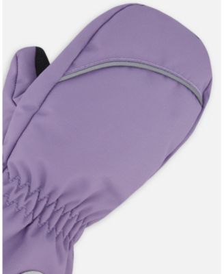 Baby Girl Winter Mittens Play Purple Gray - Baby