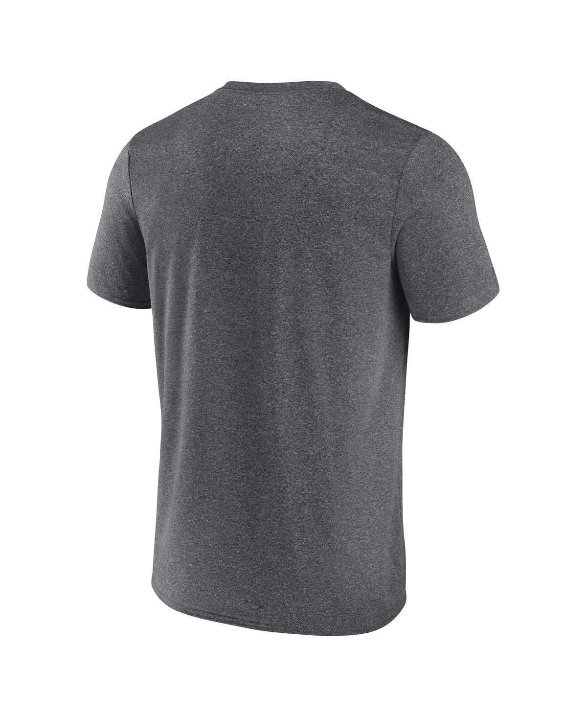 Fanatics Men's Heather Charcoal Portland Trail Blazers Iconic Overtime T-shirt In Gray
