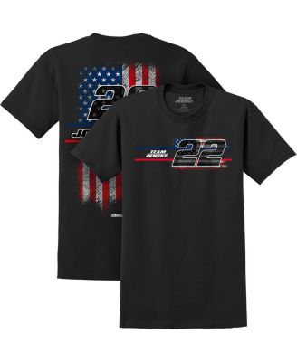Team Penske - Men's Black Joey Logano American Flag T-Shirt