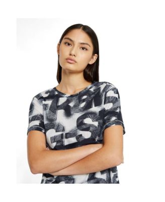 Women's Sprayed Letters Top